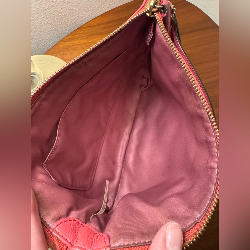 Coach Madison Swingpack Crossbody Bag in Loganberry Pink Leather - Picture 10 of 12